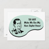 Hair Stylist Voice Briefkaart (Voorkant / Achterkant)