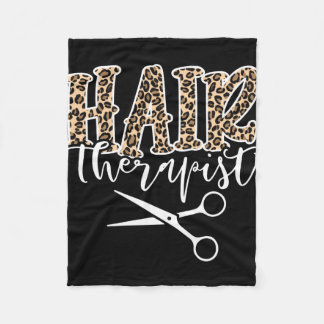 Hair Therapist Hair Stylist Hairdresser Fleece Deken