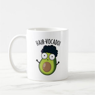 Hair-vocado grappige avocado puns koffiemok