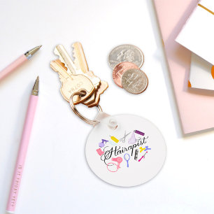 Hairapist Hairdresser Hair Stylist Barber Design Sleutelhanger