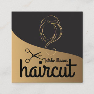 Haircut door Stylist Barber Hair Vierkante Visitekaartje
