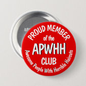 Haircut-grap Ronde Button 7,6 Cm (Voorkant /achterkant)