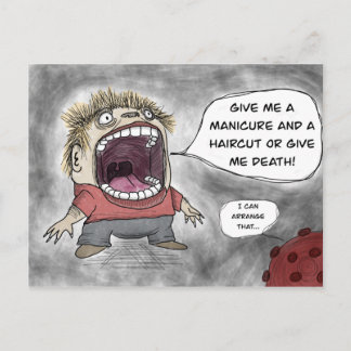 Haircut of dood! briefkaart