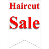 Haircut Sale Bunting Banner (Derde vlag)
