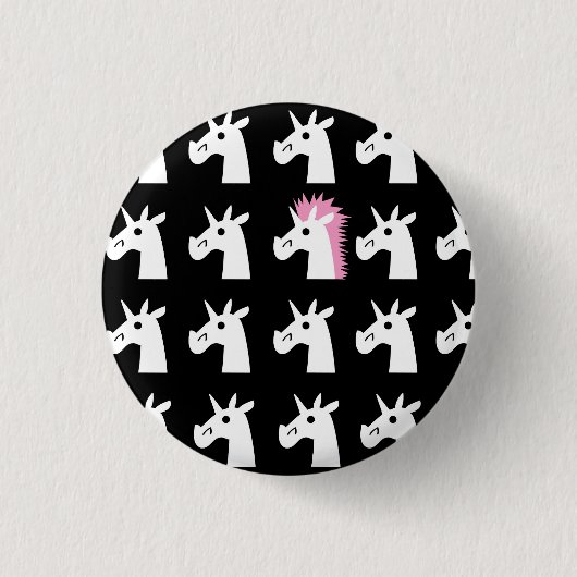 Hairdo Unicorn Button (Voorkant)