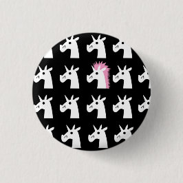 Hairdo Unicorn Button