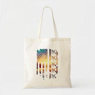 Hairdresser American Flag Haarstylist Pride Lover Tote Bag