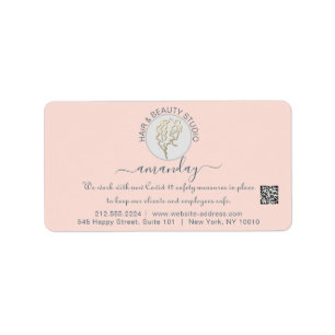 Hairdresser Beauty Studio Lash Roos QR RSVP Etiket