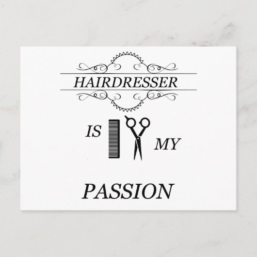 Hairdresser Briefkaart (Voorkant)