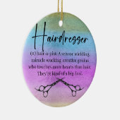 Hairdresser Ceramic Ornament (Rechts)