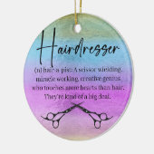 Hairdresser Ceramic Ornament (Links)