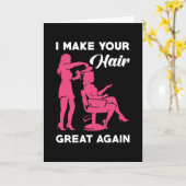 Hairdresser Gift Kaart (Gele Bloem)