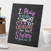 Hairdresser Haarstylist Gift Reclamebord Met Voetstuk (Insitu)