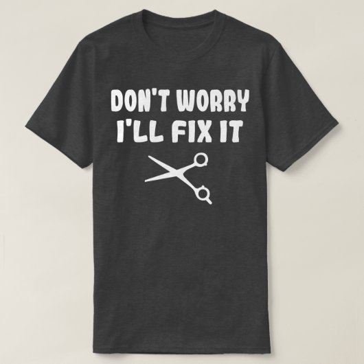 Hairdresser Haarstylist T-shirt (Design voorkant)