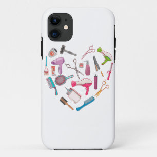 Hairdresser Haarstylist Tool Heart iPhone 11 Hoesje