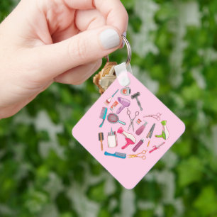 Hairdresser Haarstylist Tool Heart Sleutelhanger