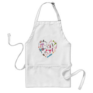 Hairdresser Haarstylist Tool Heart Standaard Schort