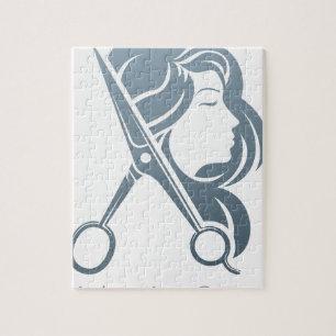 Hairdresser Hair Salon Scissors Woman Concept Legpuzzel