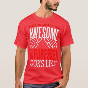 Hairdresser Hair Scissors Salon Haarstylist Gift T-shirt