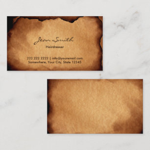 Hairdresser Hair Stylist Beauty Salon Visitekaartje