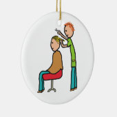 Hairdresser Keramisch Ornament (Rechts)