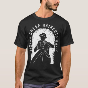 Hairdresser kostuum voor een Haarstylist en Barber T-shirt
