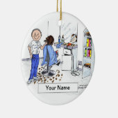 Hairdresser - Male Keramisch Ornament (Rechts)