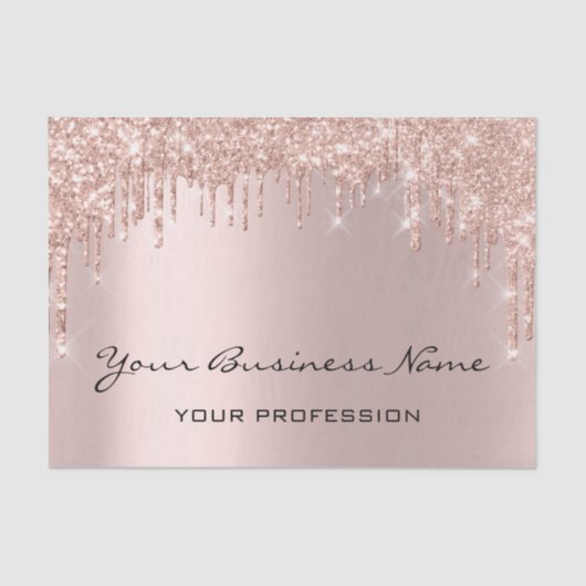 Hairdresser Nails Makeup Eyelash Roos druipt in de Tissuepapier (Voorkant)