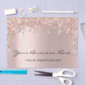 Hairdresser Nails Makeup Eyelash Roos druipt in de Tissuepapier (Craft)