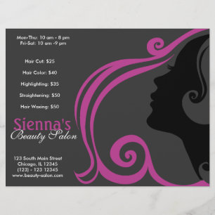 Hairdresser (Plum) Flyer