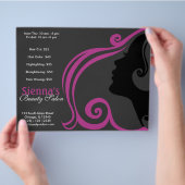 Hairdresser (Plum) Flyer (Hand)