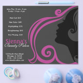 Hairdresser (Plum) Flyer (Enkel)