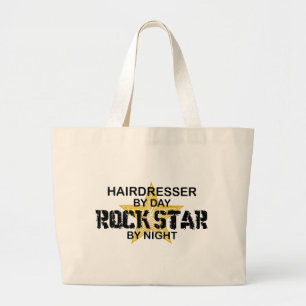 Hairdresser Rock Star by Night Grote Tote Bag