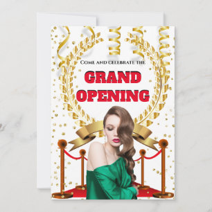 Hairdresser salon grand opening VIP red tappet Kaart