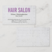 Hairdresser Stylist Salon Professional Visitekaartje (Voorkant / Achterkant)