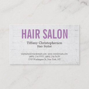 Hairdresser Stylist Salon Professional Visitekaartje