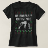 Hairdresser Ugly kerstSweater Style T-shirt (Design voorkant)