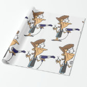 Hairdresser With Scissors Cadeaupapier (Uitgerold)