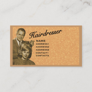 HAIRDRESSER - ZEER PROFESSIONEEL PROFIEL (3A) VISITEKAARTJE