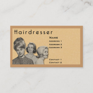 HAIRDRESSER - ZEER PROFESSIONELE PROFIELKAART (2B) VISITEKAARTJE