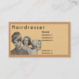 HAIRDRESSER - ZEER PROFESSIONELE PROFIELKAART (2B) VISITEKAARTJE