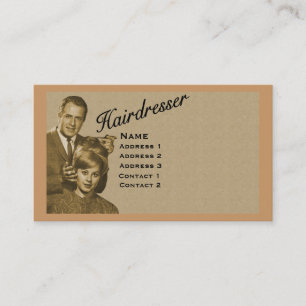 HAIRDRESSER - ZEER PROFESSIONELE PROFIELKAART (3B) VISITEKAARTJE