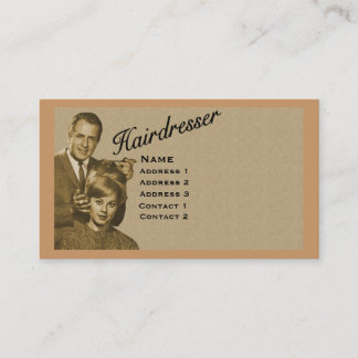 HAIRDRESSER - ZEER PROFESSIONELE PROFIELKAART (3B) VISITEKAARTJE