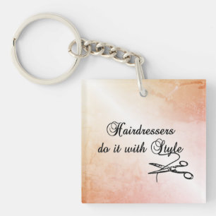 Hairdressers doen het met stijl sleutelhanger