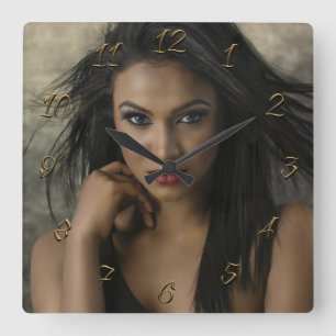 Hairdressers Vierkante Klok