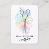 Hairdressing scissors visitekaartje (Voorkant)