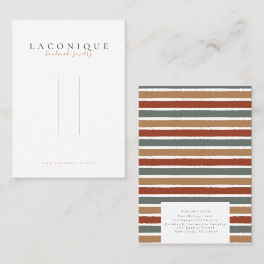 Hairpin-beeldscherm | ABSTRACT | Modern Visitekaartje (Voorkant / Achterkant)