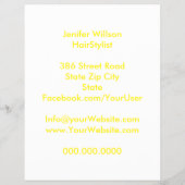 Hairstylist Discount Offer Flyer (Achterkant)