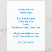 Hairstylist Discount Offer Flyer (Achterkant)