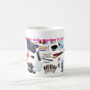 Hairstylist is een snede boven koffiemok